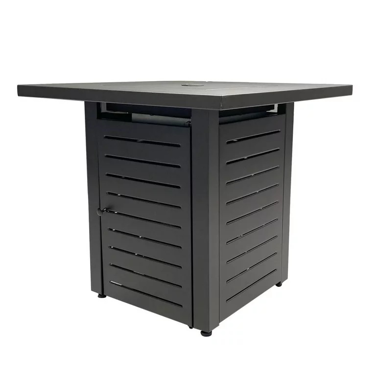 Calentador de gas para exterior tipo mesa fogata de 28 pulgadas