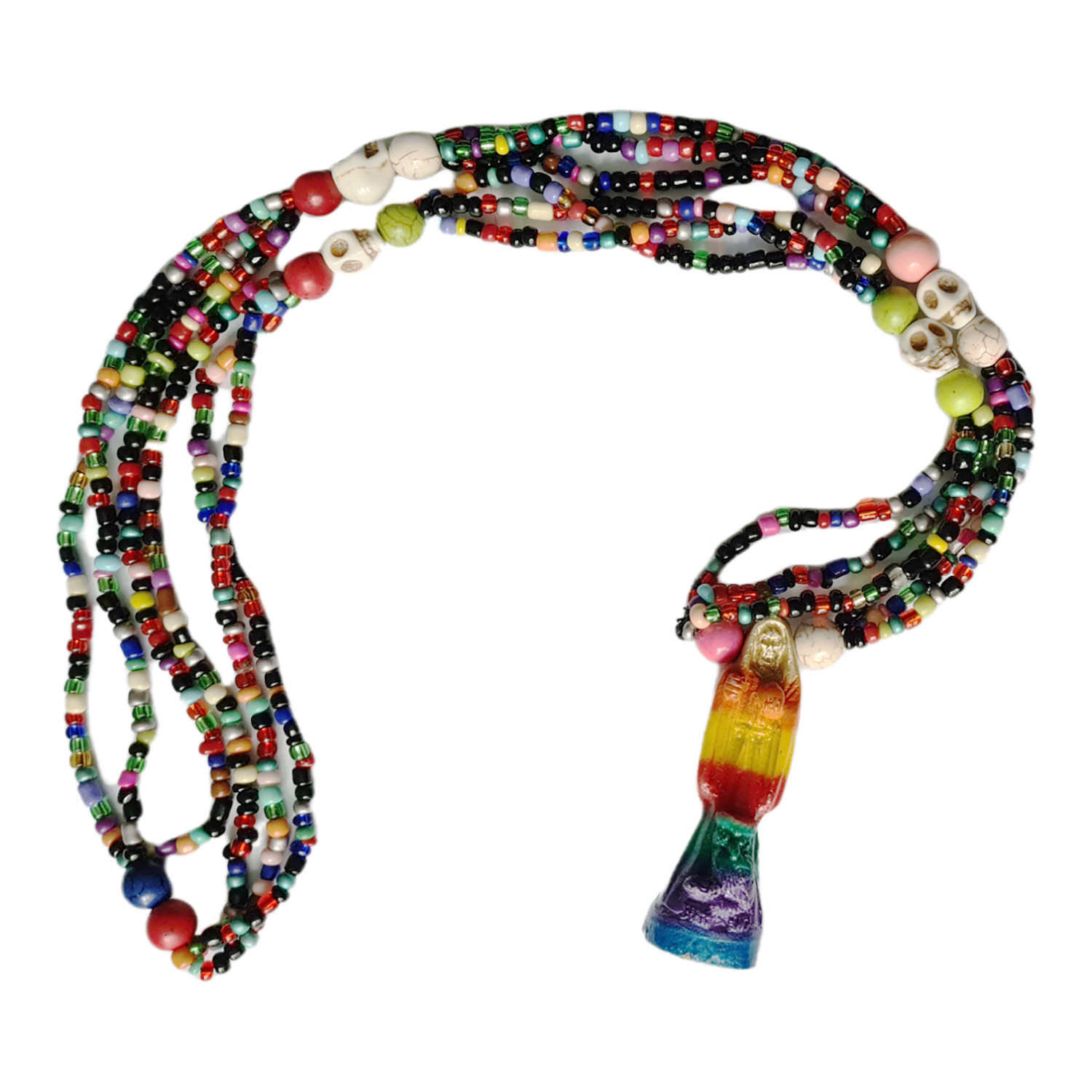 Mazo Personal Santa Muerte 7 Potencias: Ritualizado, Curado - Protección, Suerte, Prosperidad