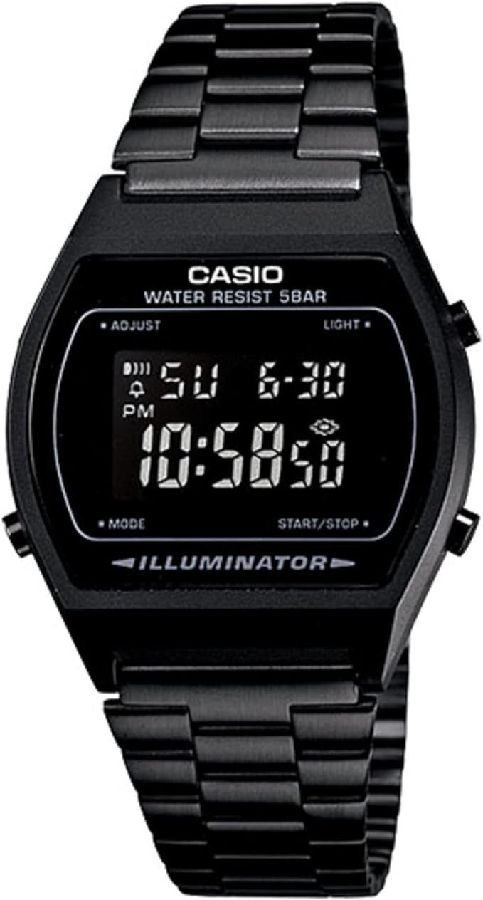 Reloj Casio Digital Retro Unisex, pulsera de Acero Inoxidable.