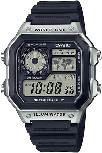 Casio - Reloj De Cuarzo Japonés Con Batería De 10 Años