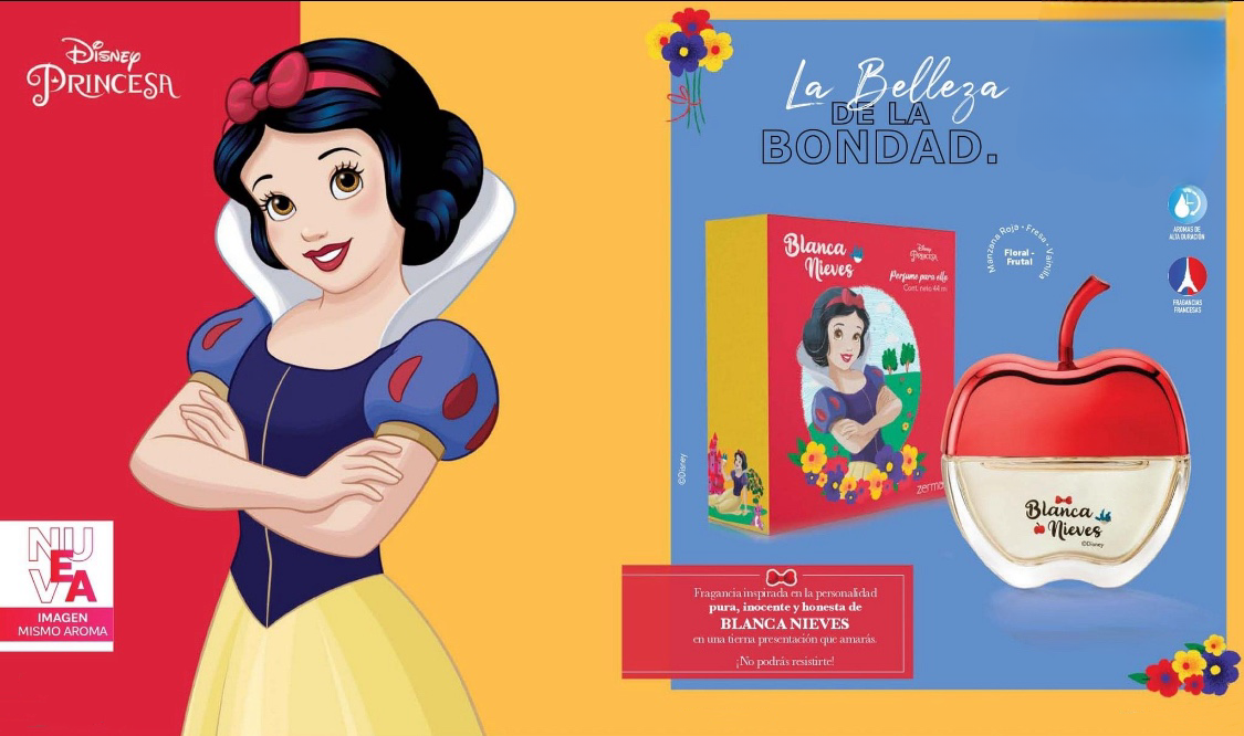 BLANCA NIEVES PERFUME INFANTIL FRAGANCIA INFANTIL PARA NIÑAS Y JOVENCITAS AROMA MUY DURADERO EN HERMOSA PRESENTACIÓN