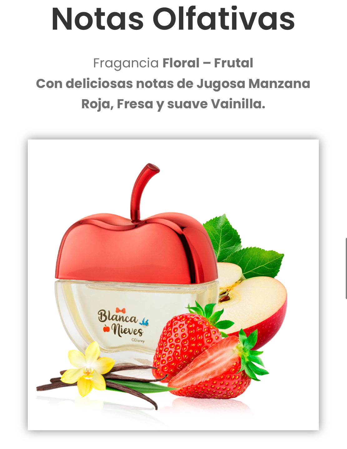 BLANCA NIEVES PERFUME INFANTIL FRAGANCIA INFANTIL PARA NIÑAS Y JOVENCITAS AROMA MUY DURADERO EN HERMOSA PRESENTACIÓN