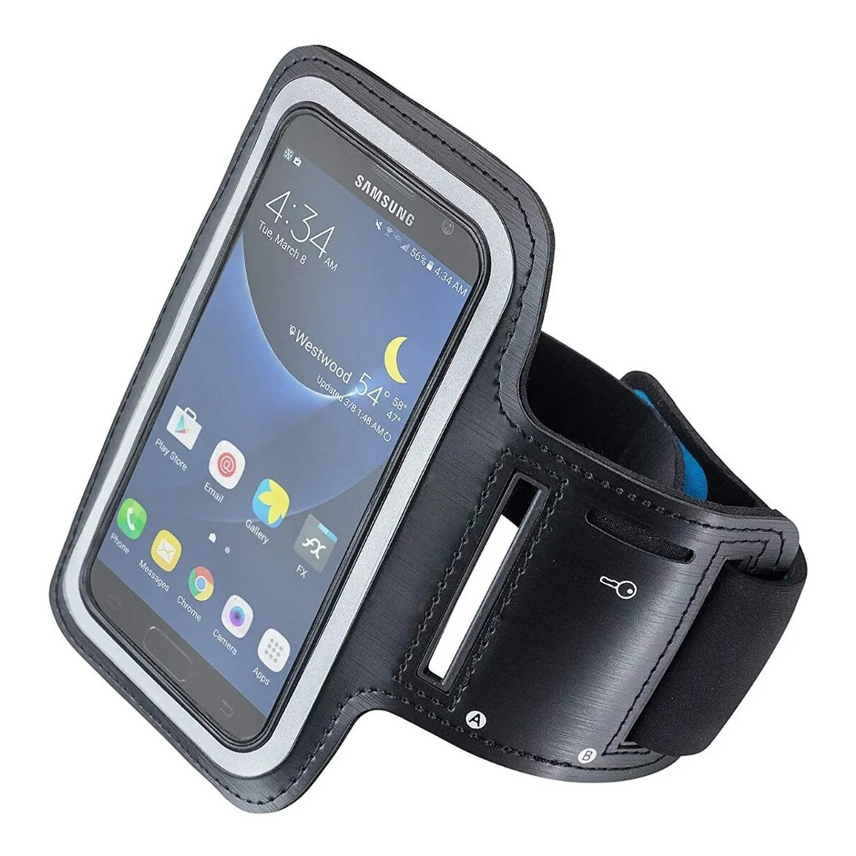 Funda Deportiva Brazo para Celular Negro.