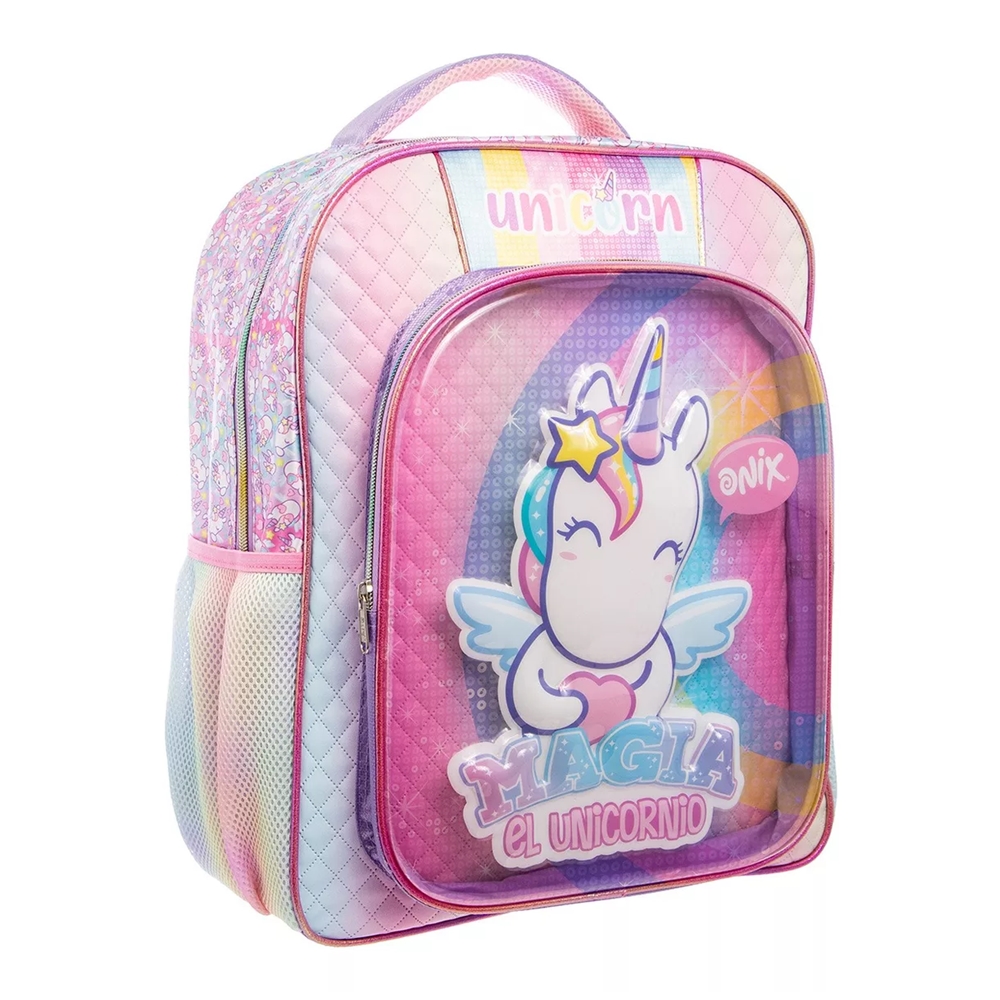 Mochila Escolar Grande Primaria Ruz Onix Unicornio 178593