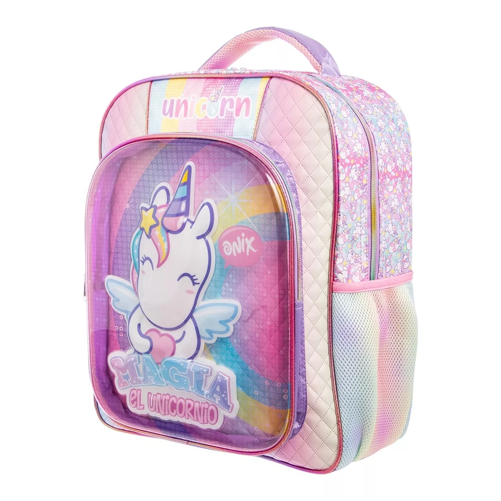 Mochila Escolar Grande Primaria Ruz Onix Unicornio 178593