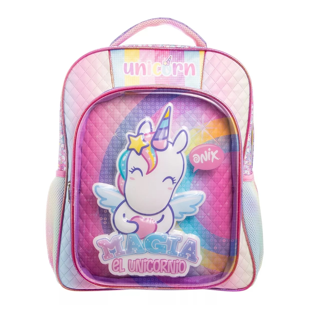 Mochila Escolar Grande Primaria Ruz Onix Unicornio 178593