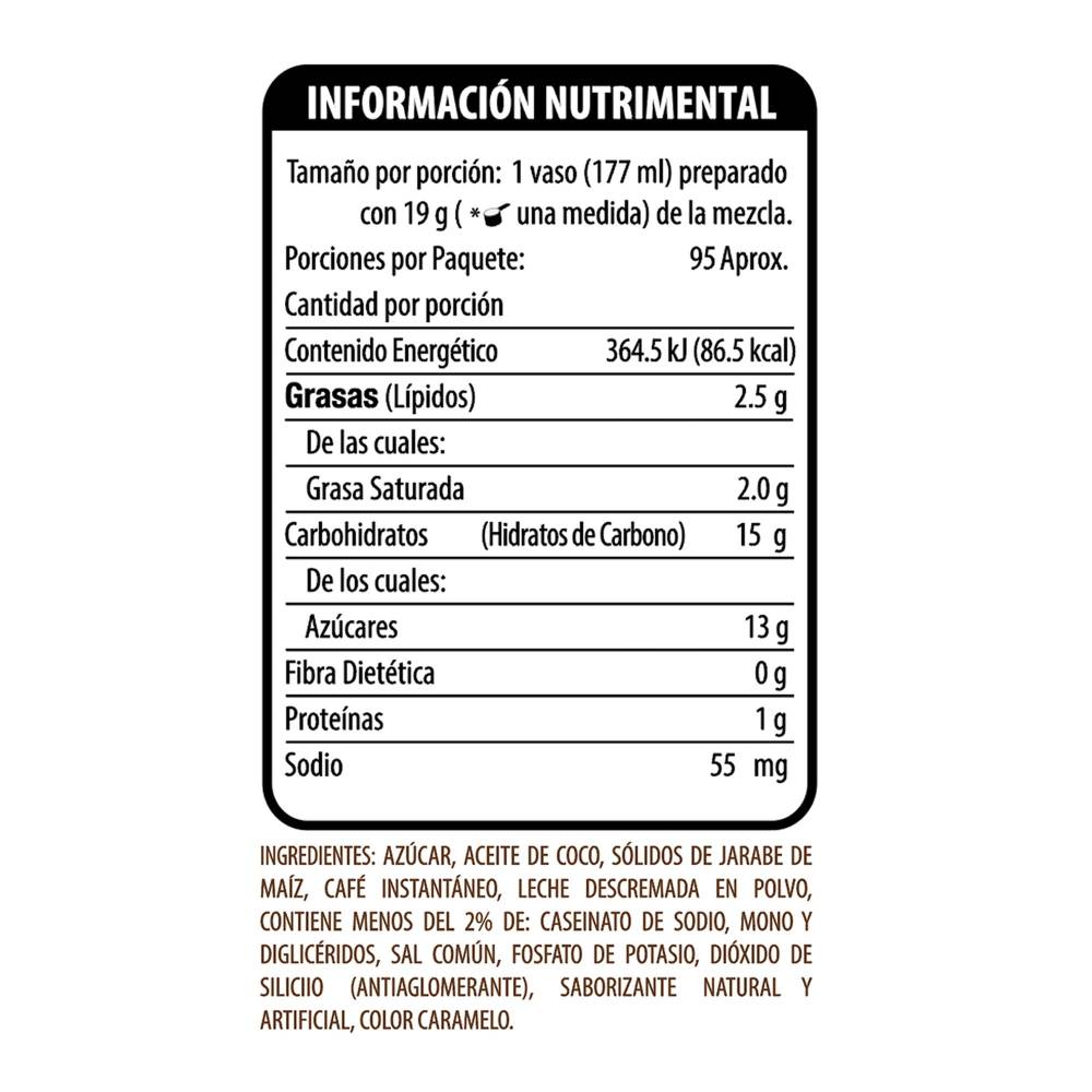 Café Capuccino Vainilla Francesa, French Vanilla Cappuccino 1.8 kg