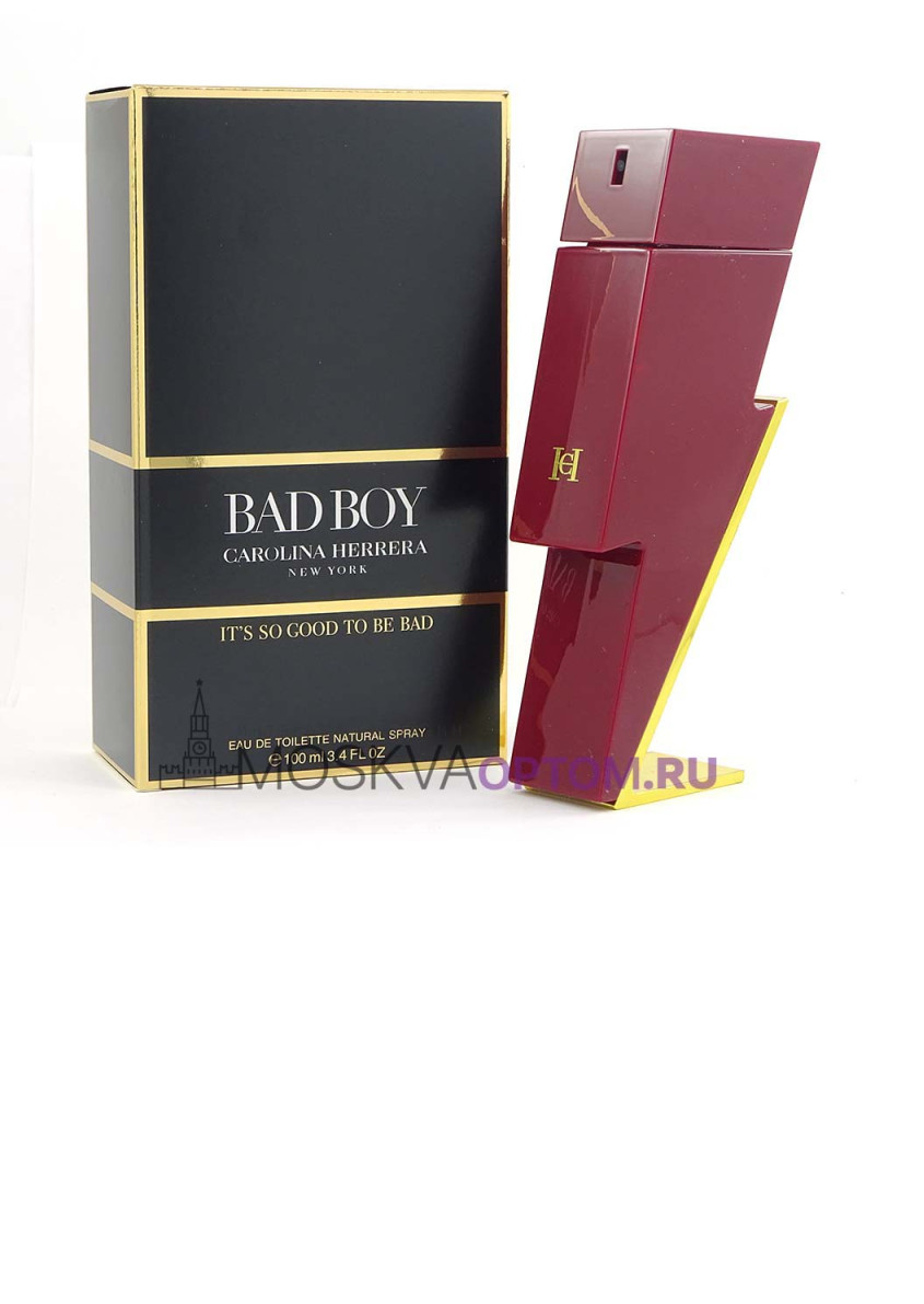 Perfume Bad Boy By Carolina Herrera Para Caballero 100 ml rojo