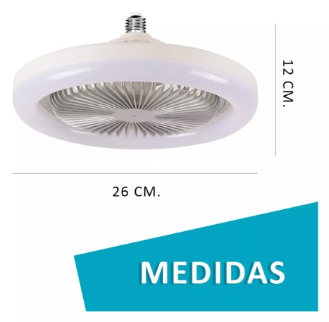 Ventilador De Techo Led Luz Inteligente Abanico Techo Color Blanco T