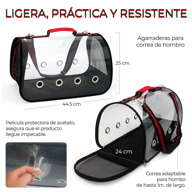Mochila Grande Transportadora Viaje Para Mascota Perro Gato
