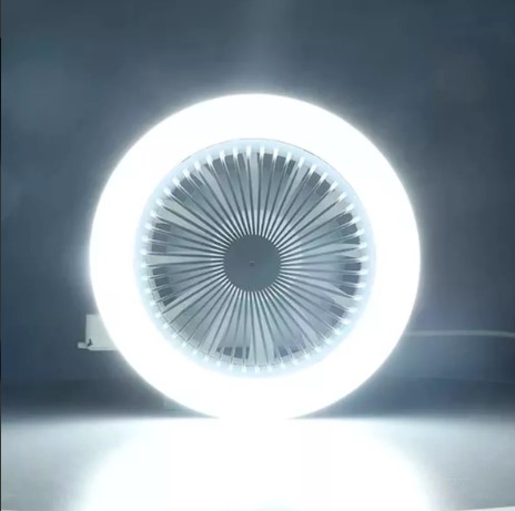 Ventilador De Techo Led Luz Inteligente Abanico Techo Color Blanco T