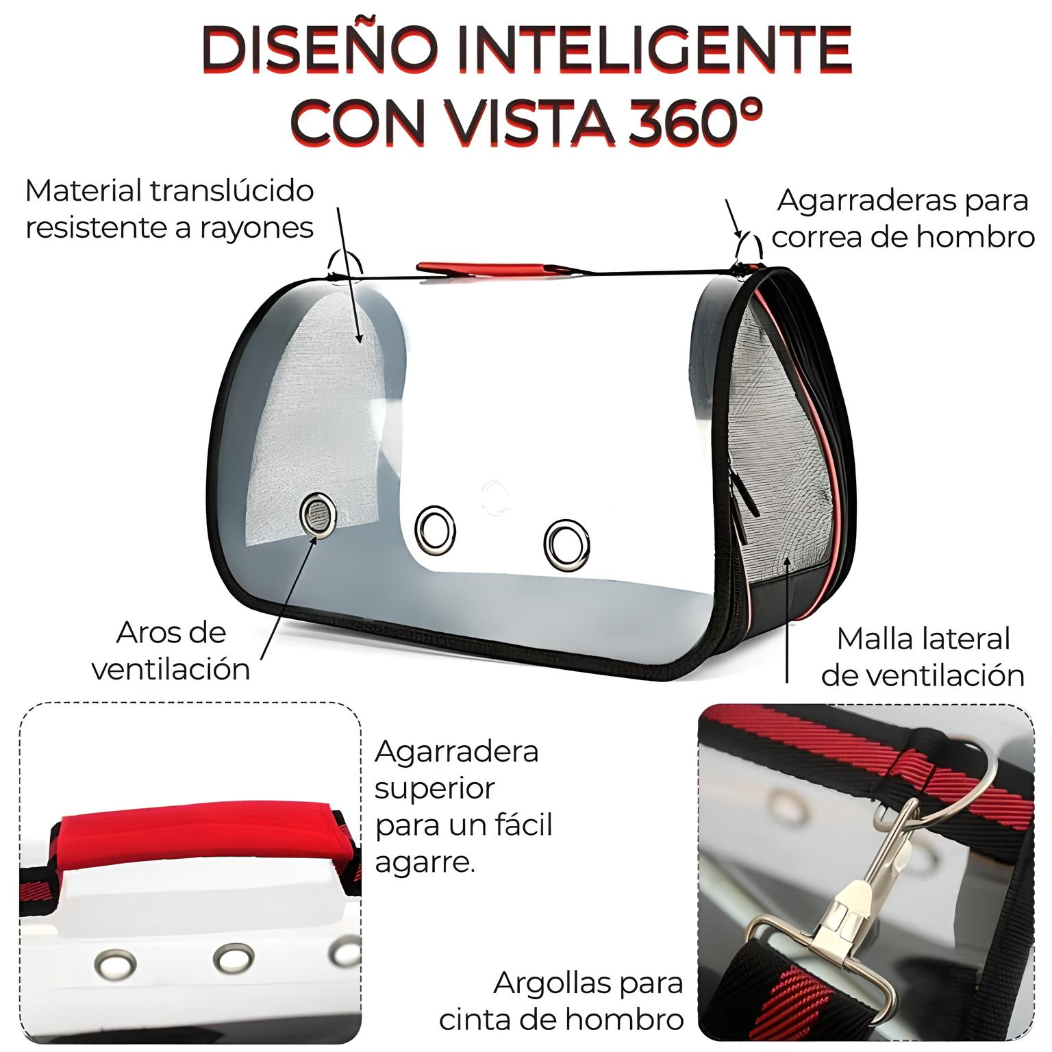 Mochila Grande Transportadora Viaje Para Mascota Perro Gato