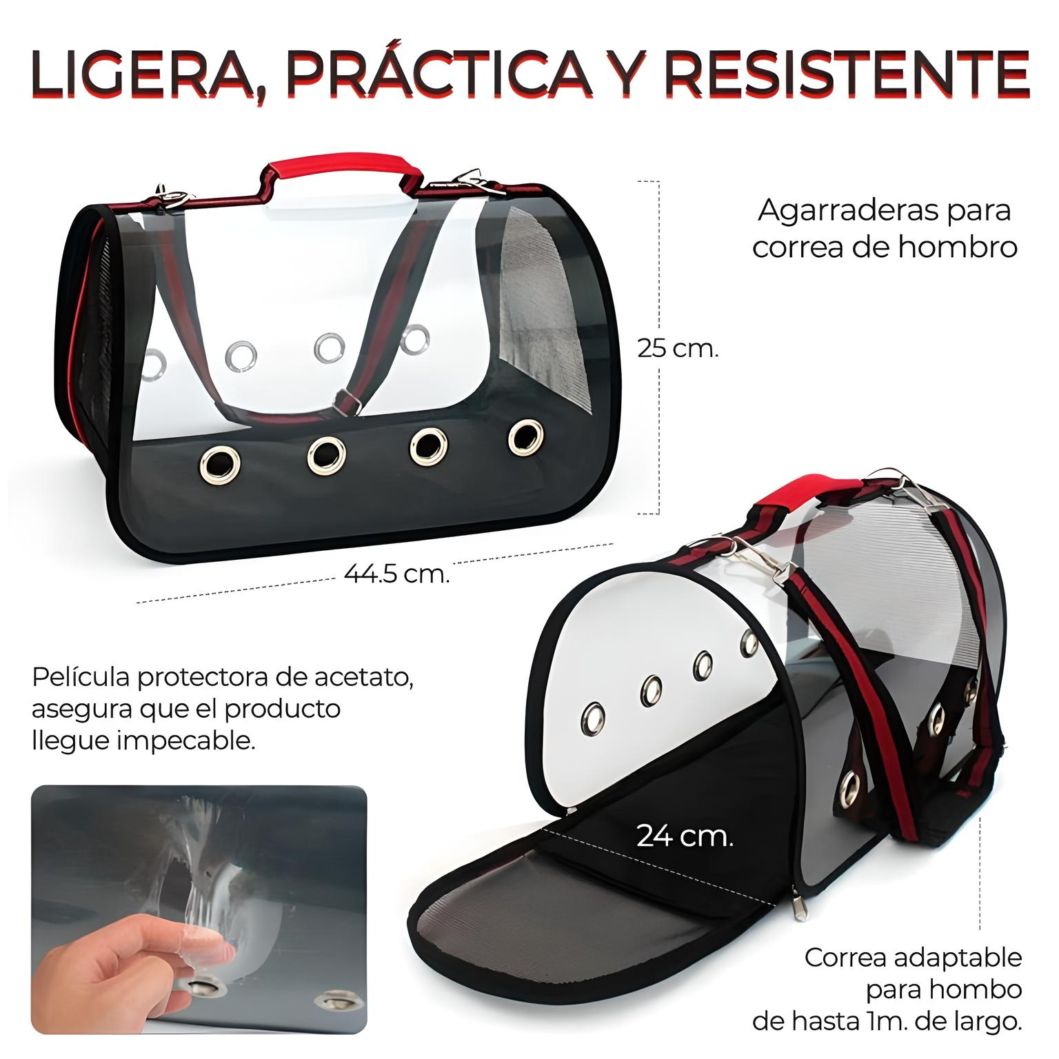 Mochila Grande Transportadora Viaje Para Mascota Perro Gato