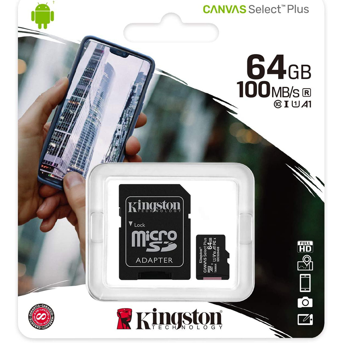 Memoria Micro SD de 64 GB Clase 10 Kingston