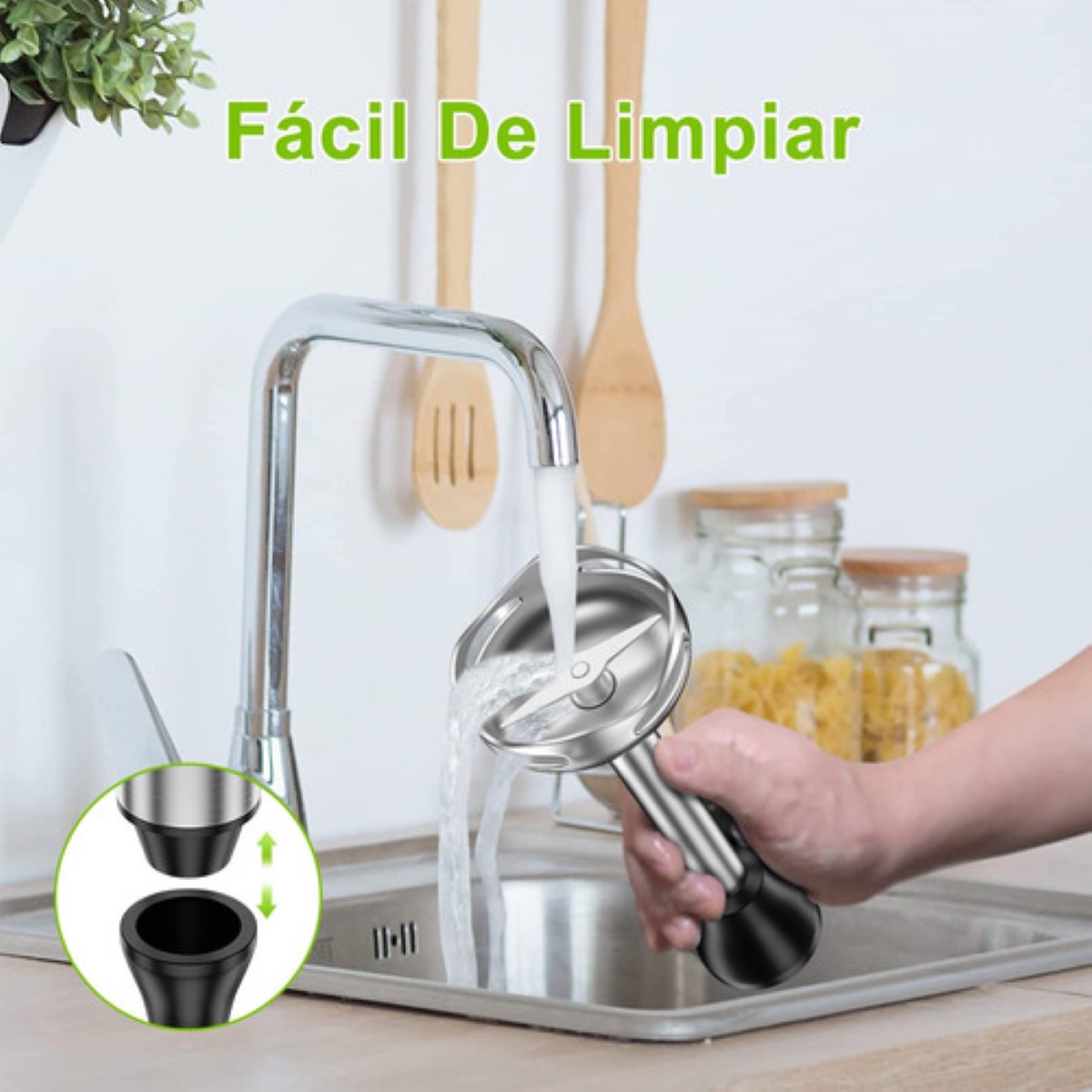 "Batidoras De Mano Electrico Multifuncional 4 En 1 Inmersión negra "