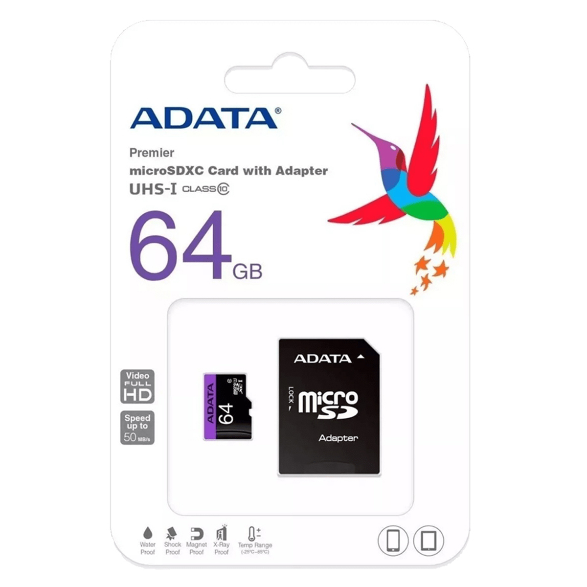 Memoria Micro SD de 64 GB Clase 10 Adata