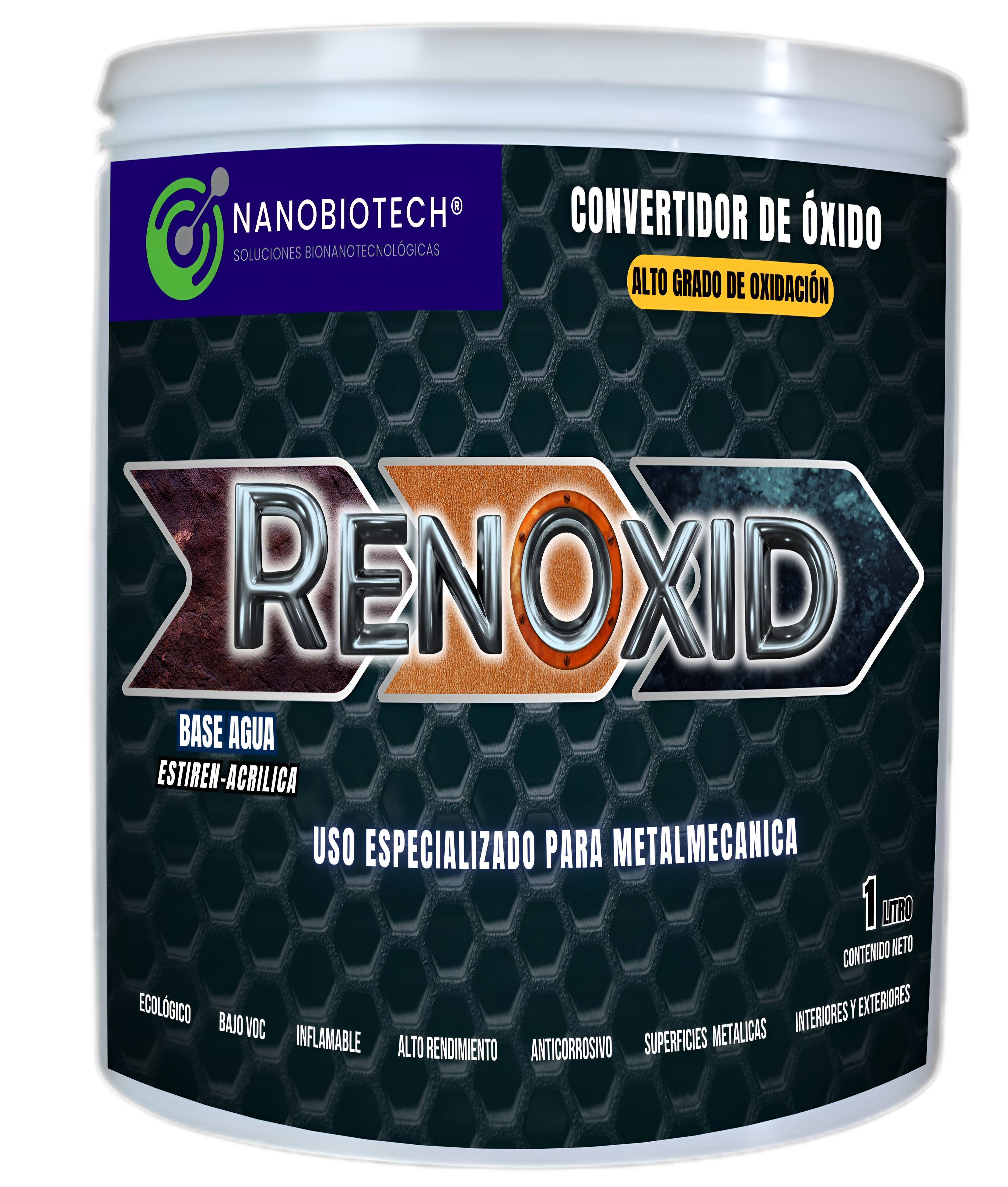 Convertidor De Óxido Alto Grado De Oxidación Renoxid 1 Litro