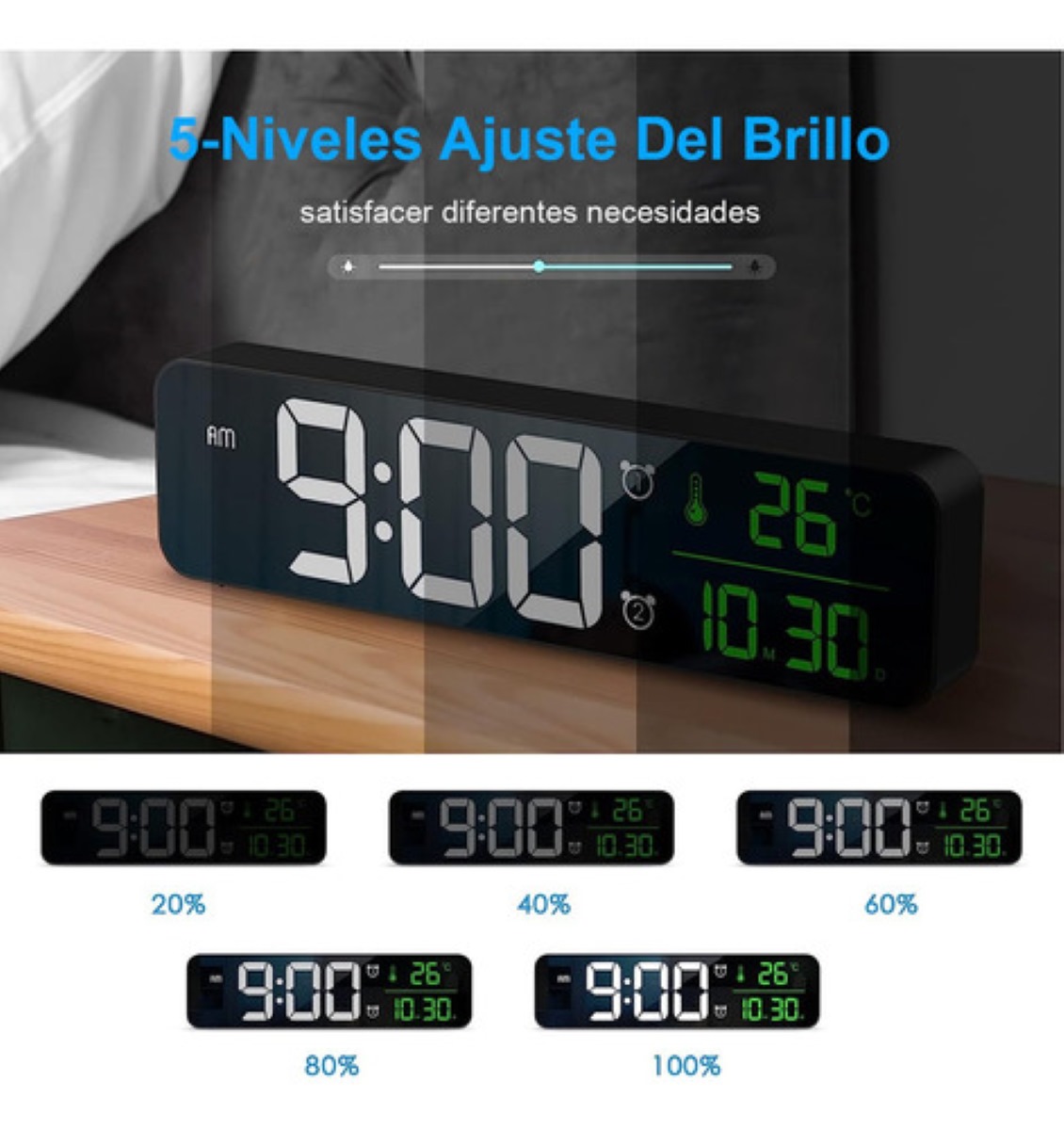 Reloj digital decorativo sale