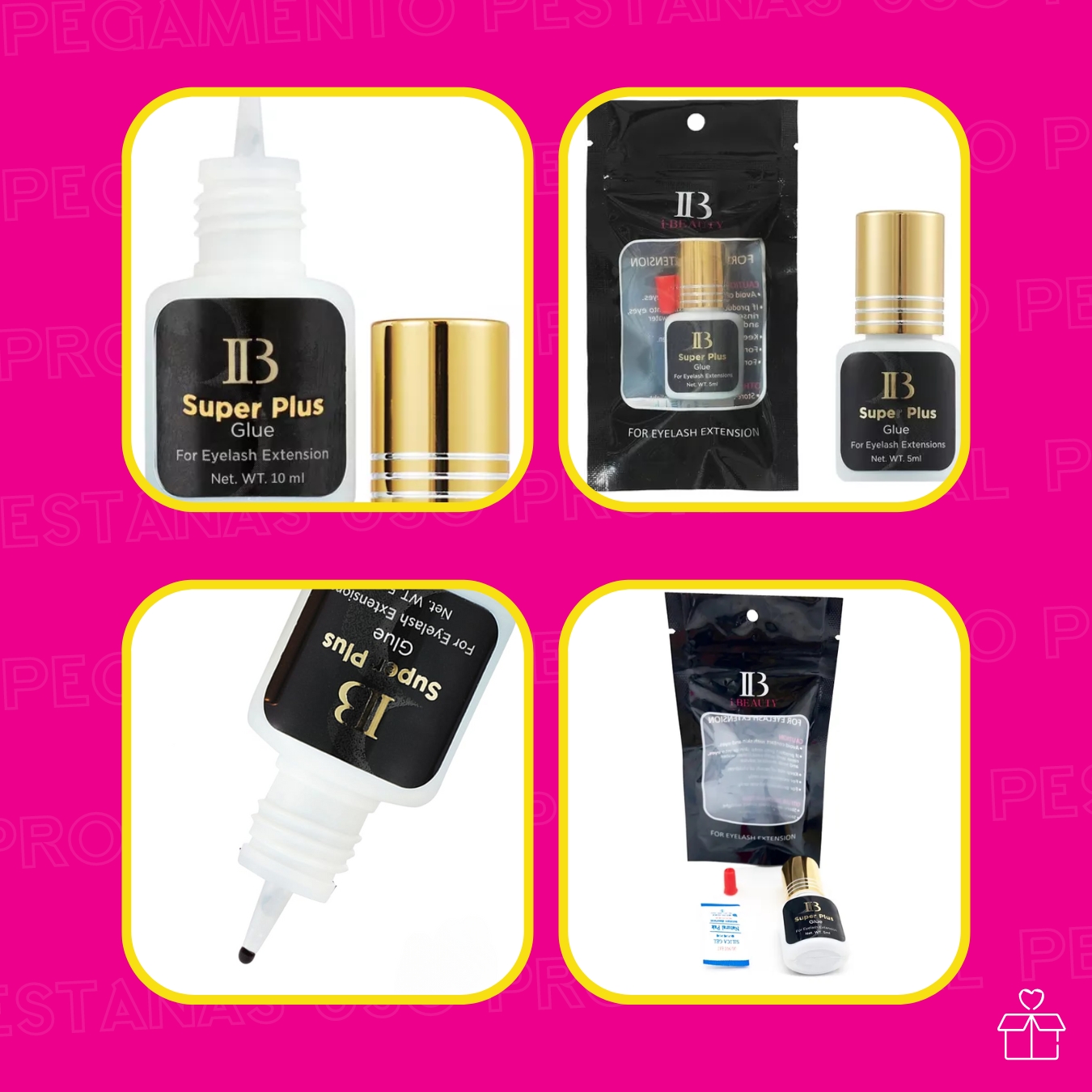 Pegamento Para Extensión De Pestañas IB Super Plus Tapa Dorada.