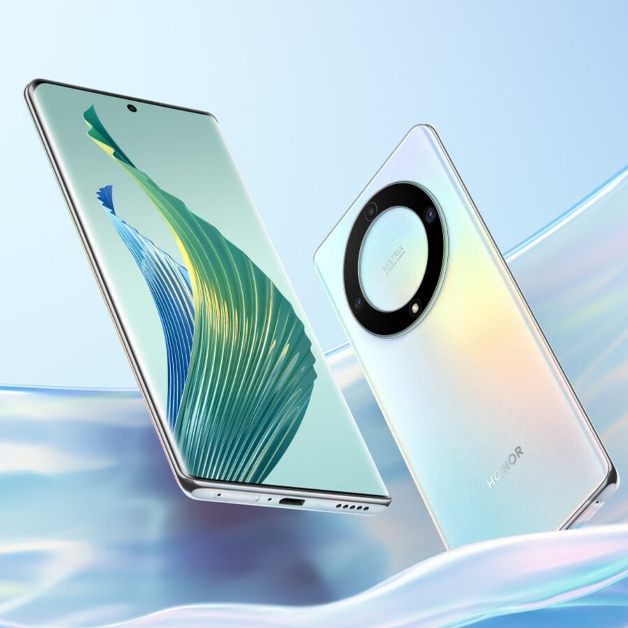 HONOR Magic 5 Lite 6/128GB Plata Telcel+ Honor Band 6+ Selfie.