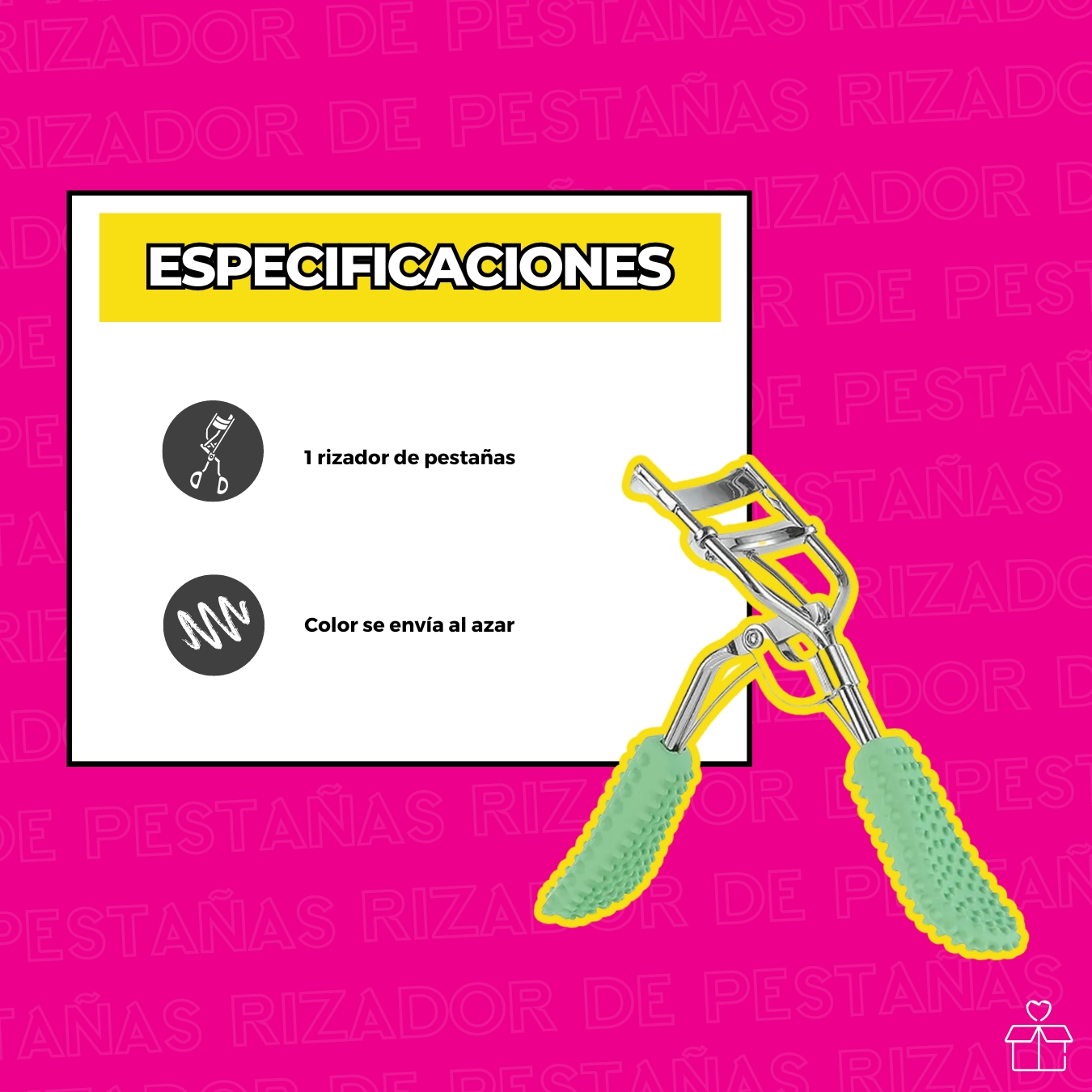 Enchinador Rizador De Pestañas Con Cepillo.