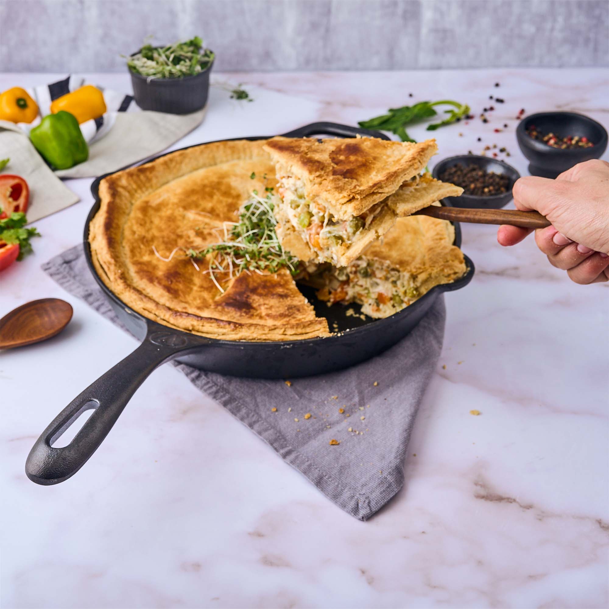 VICTORIA Combo x 3 Sartenes de 16 CM, 20 CM y 25 CM de Hierro Fundido Esmaltado