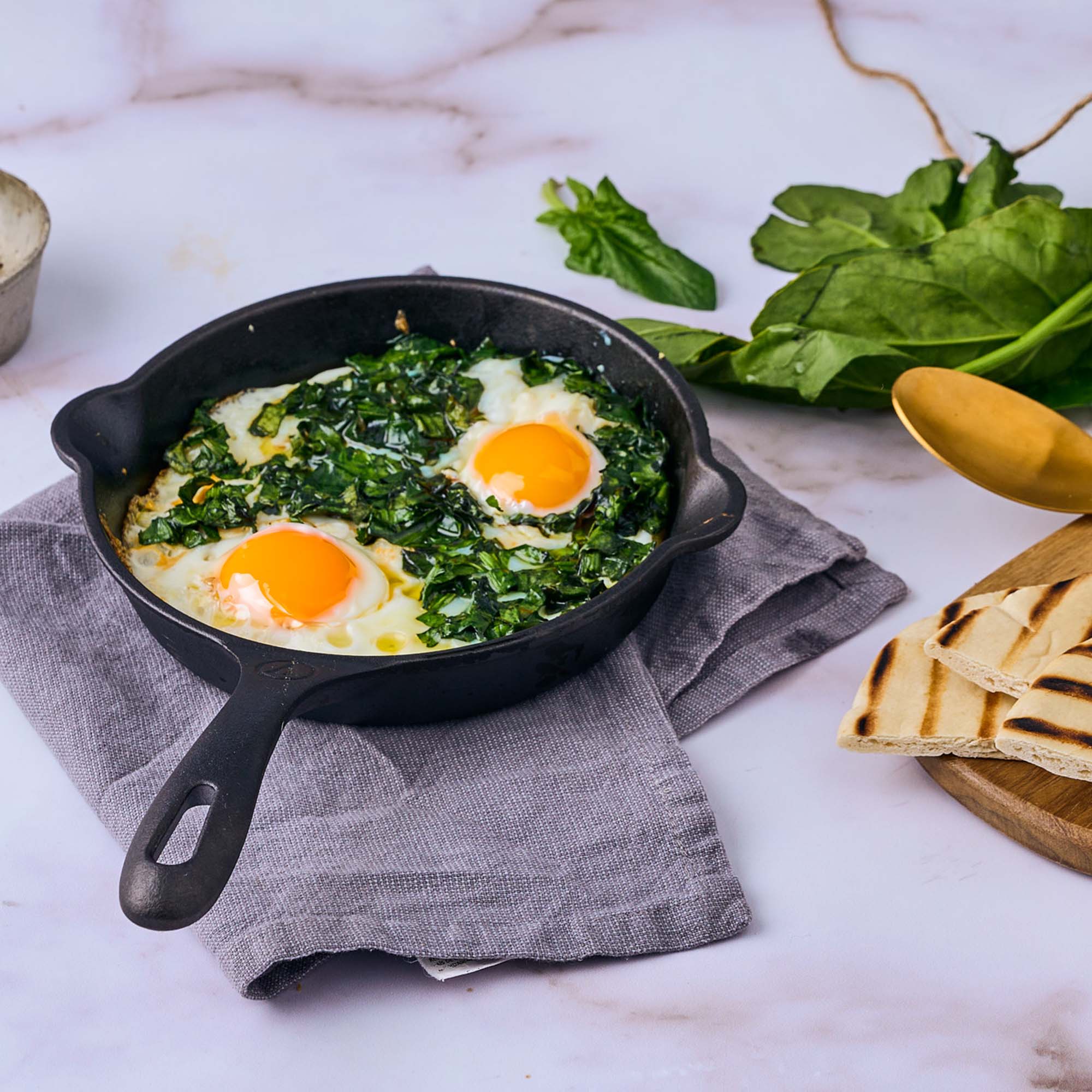 VICTORIA Combo x 3 Sartenes de 16 CM, 20 CM y 25 CM de Hierro Fundido Esmaltado