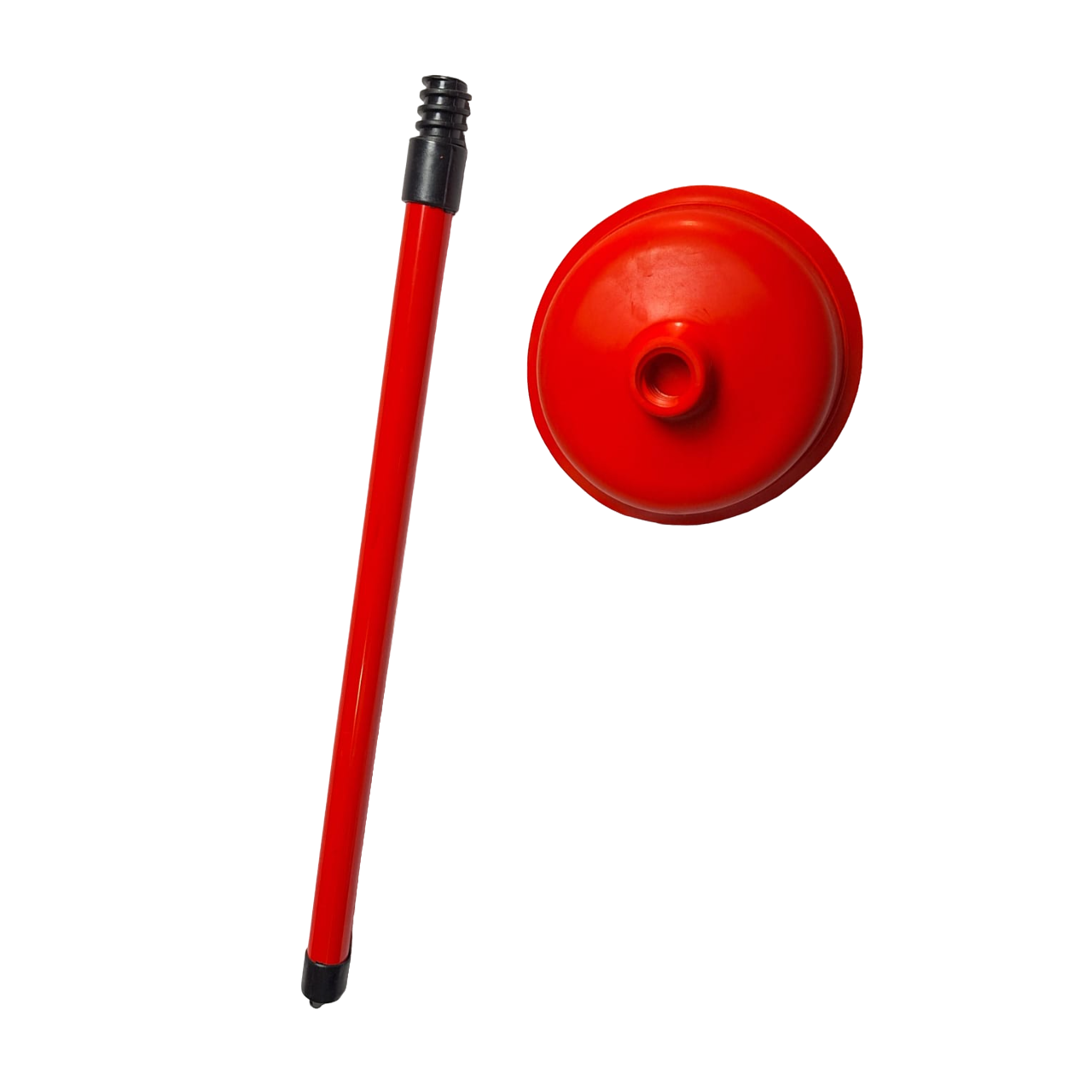 Bomba Manual Destapador De Drenaje Limpieza Inodoro Color Rojo