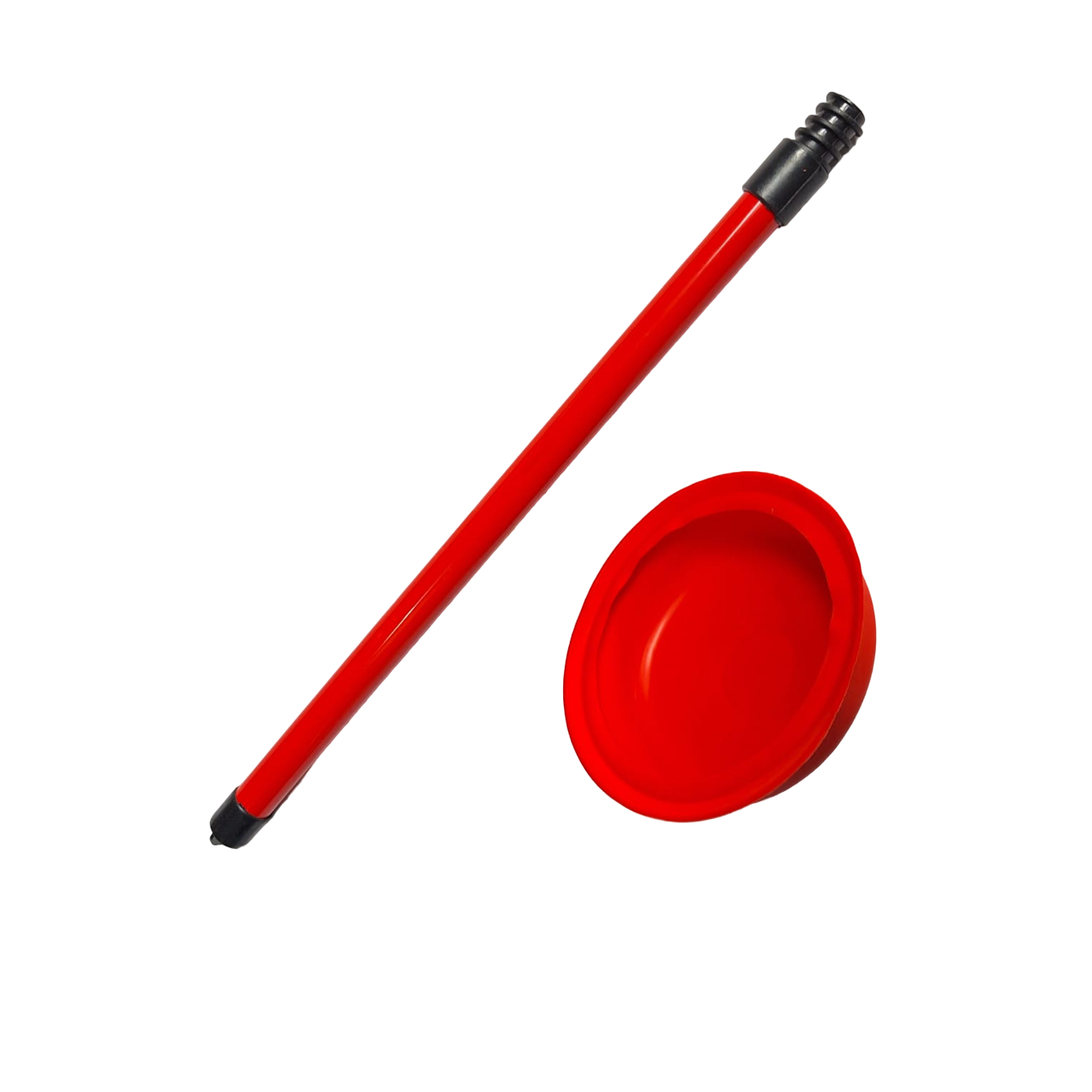 Bomba Manual Destapador De Drenaje Limpieza Inodoro Color Rojo