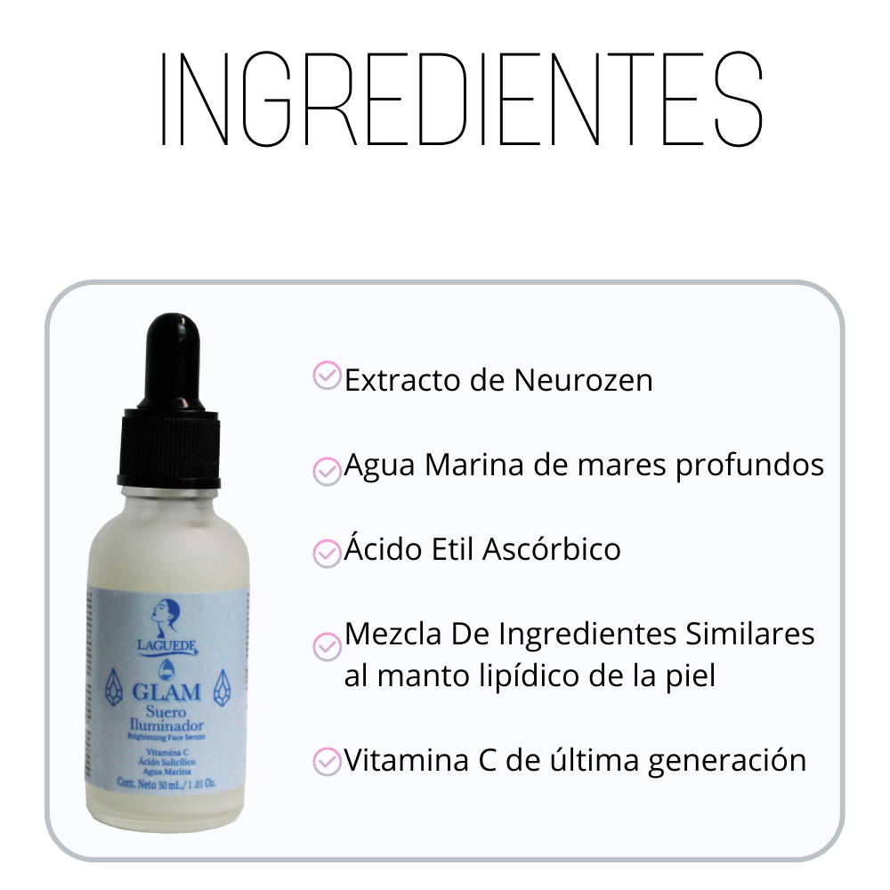 Suero Iluminador Vitamina C HOT LAGUEDE + 1 Crema Aclarante de día FPS/15) Piel Mixta/Grasa.