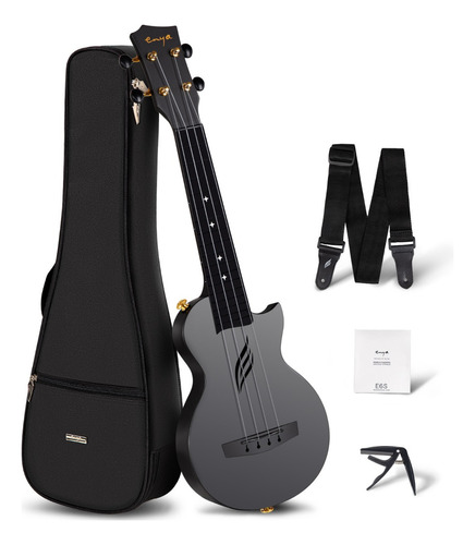 Ukelele Soprano Enya De Fibra De Carbono De 21 Pulgadas