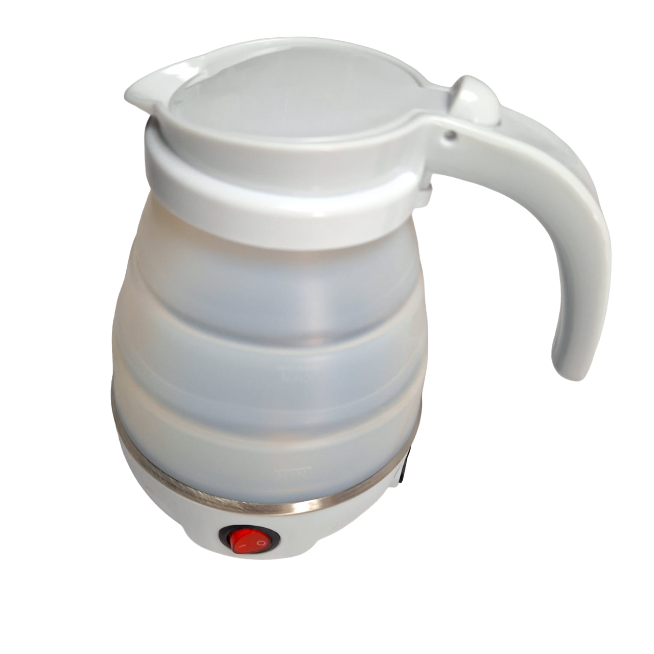 Jarra Eléctrica Plegable Portátil Para Calentar Agua Color Blanco