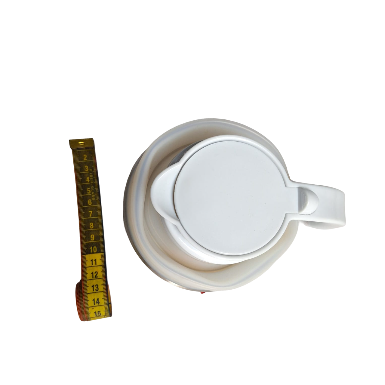 Jarra Eléctrica Plegable Portátil Para Calentar Agua Color Blanco