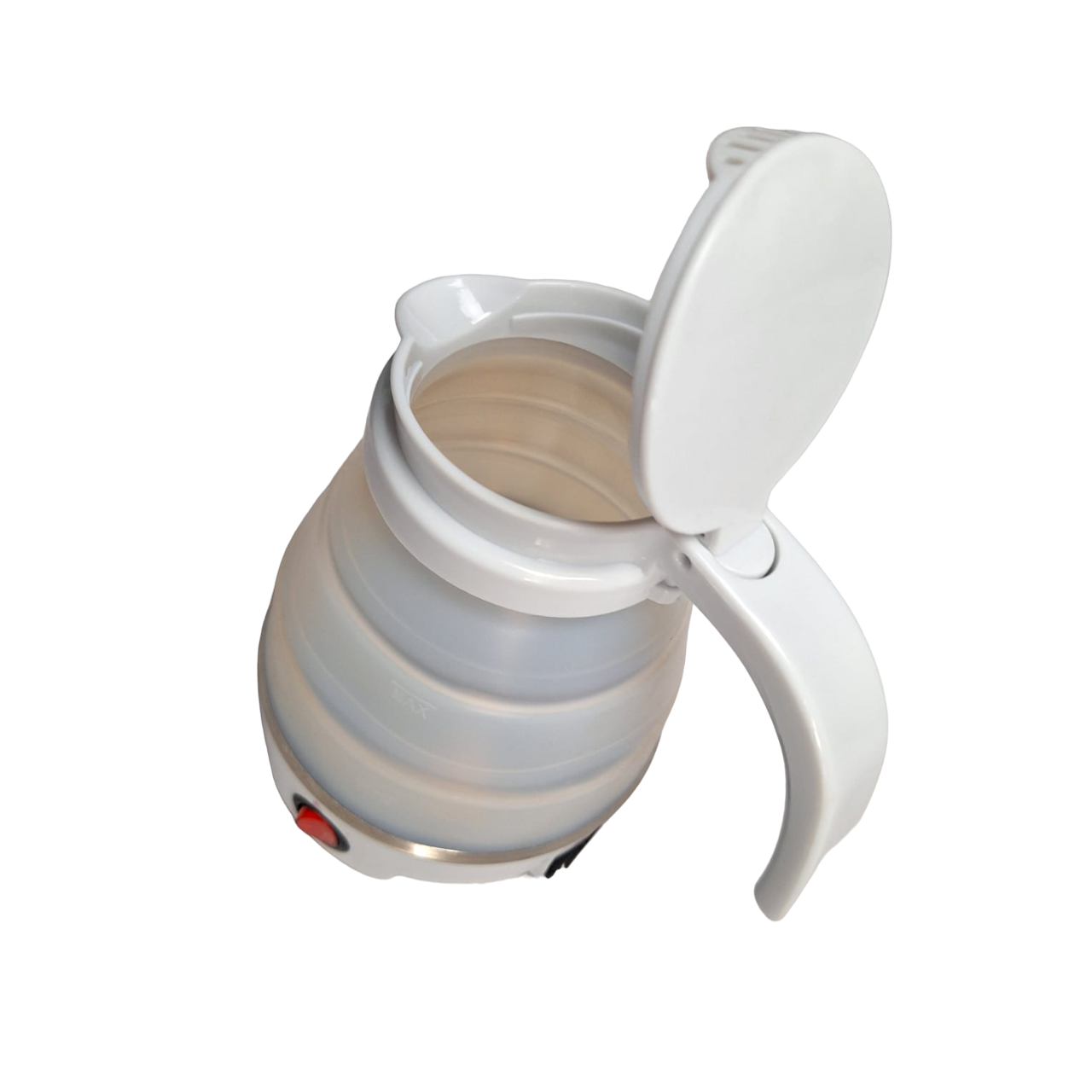 Jarra Eléctrica Plegable Portátil Para Calentar Agua Color Blanco
