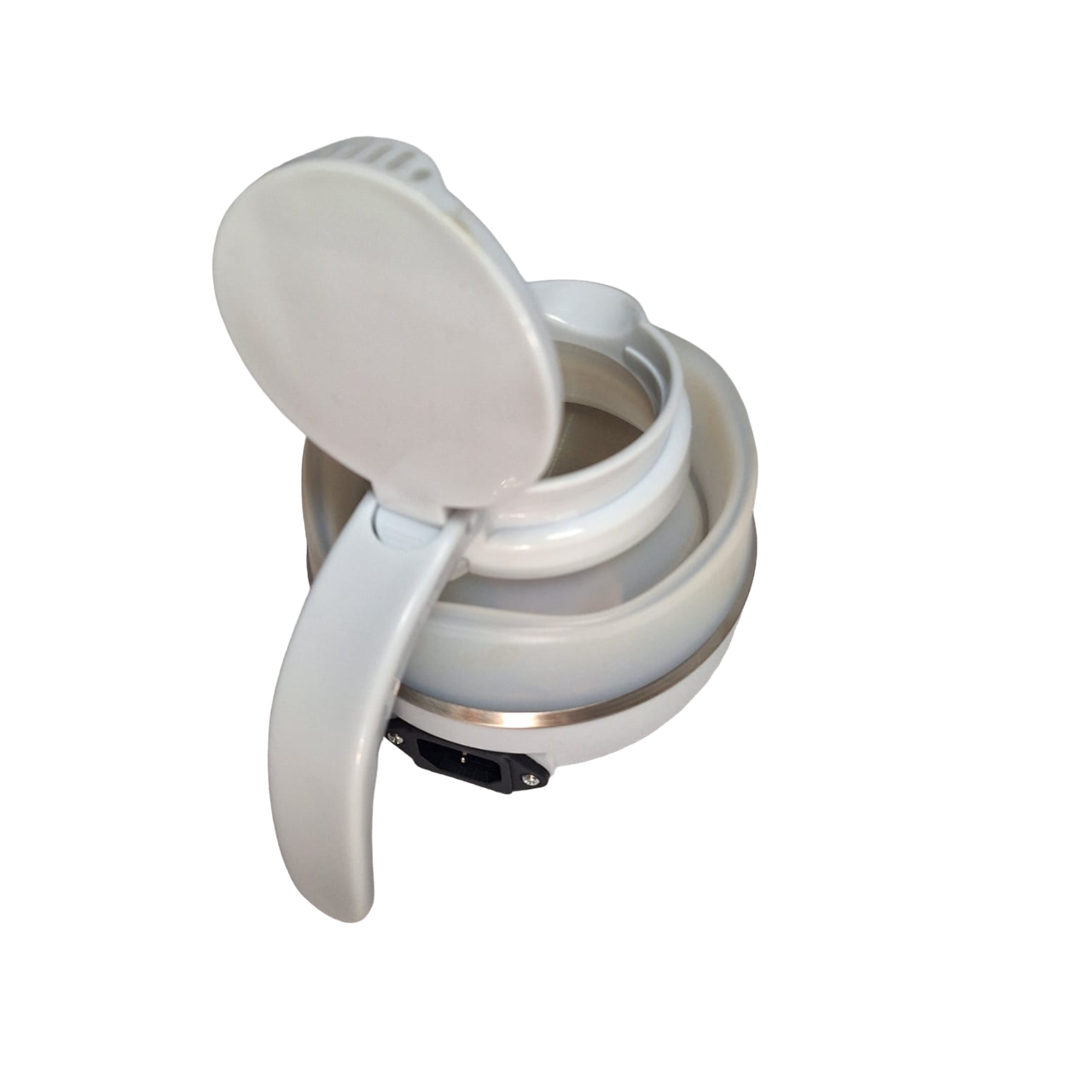 Jarra Eléctrica Plegable Portátil Para Calentar Agua Color Blanco