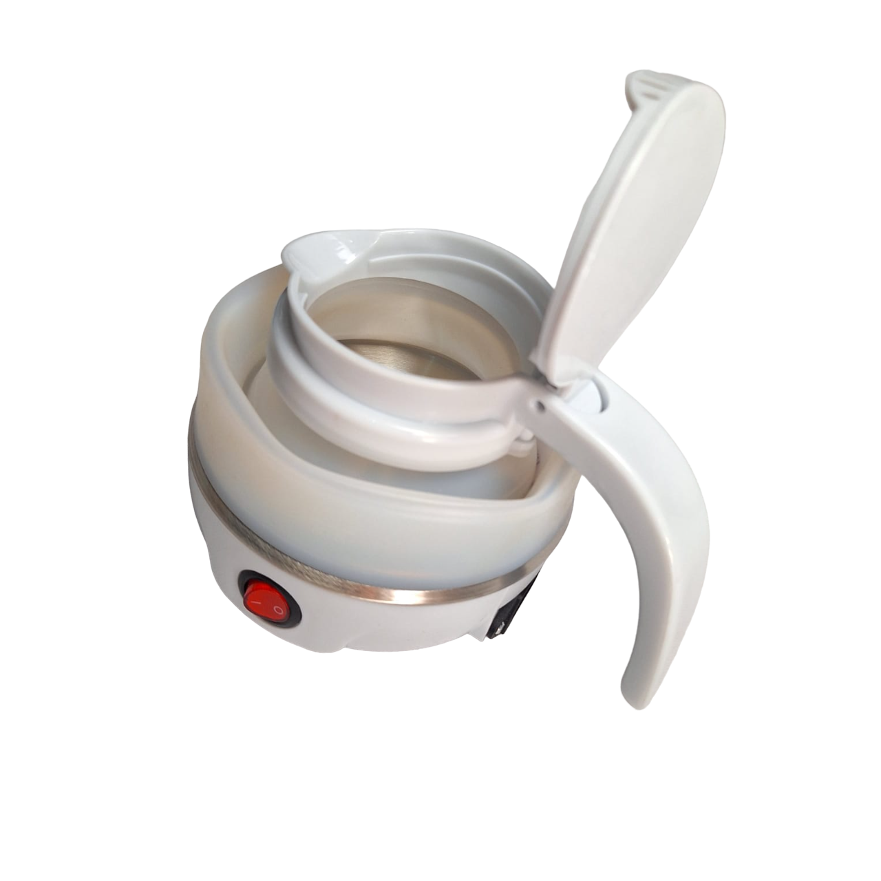 Jarra Eléctrica Plegable Portátil Para Calentar Agua Color Blanco
