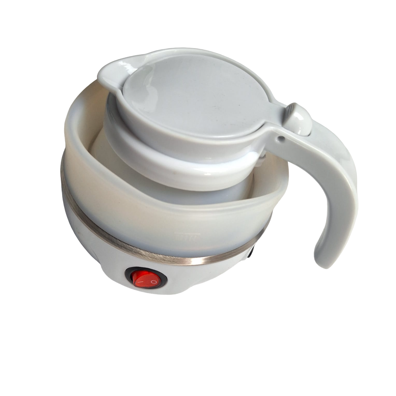 Jarra Eléctrica Plegable Portátil Para Calentar Agua Color Blanco