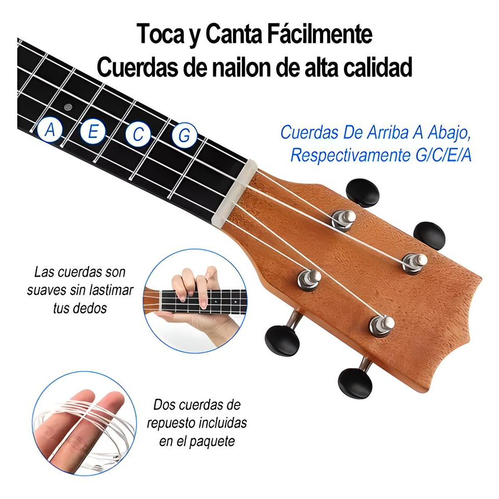 Kit De Soprano Concierto Acustico 23in Universal Ukelele