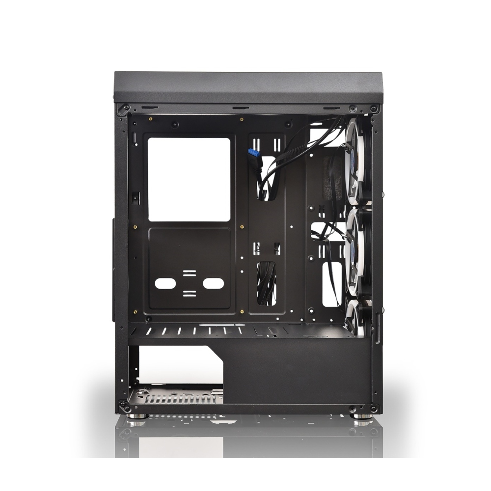 GABINETE YEYIAN GAMER YCH-MTA7-01BK KRYPTON ATX 3 VENT ARGB CRIS/TEMP.