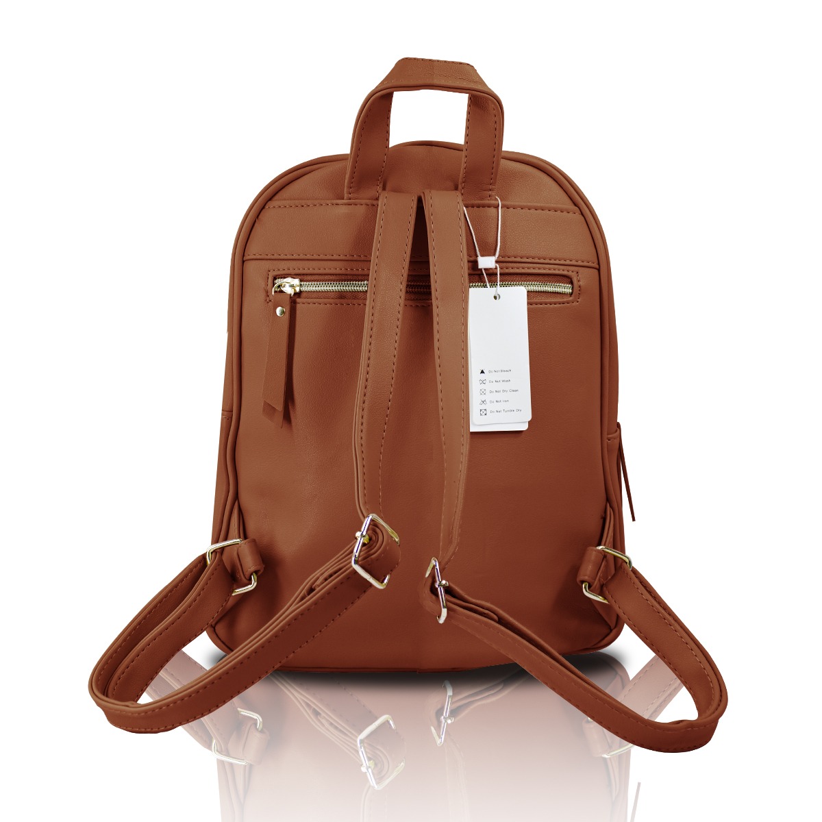 Combo Grenobil Mochila Pequeña Marron, Bolso Crossbody Y Cartera 