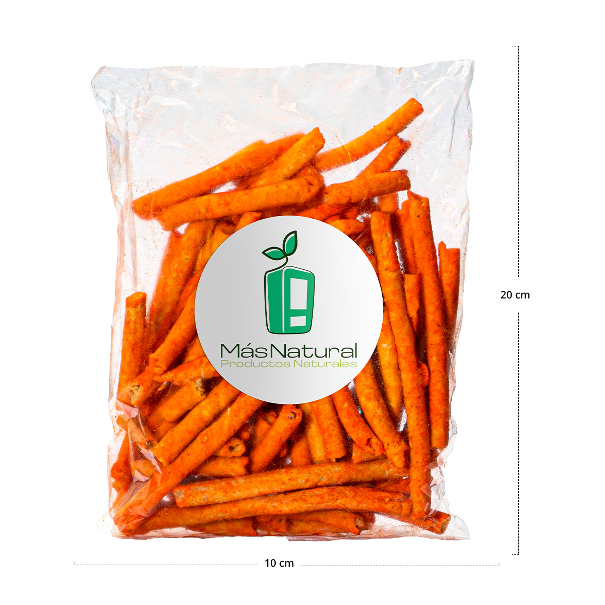 Churros de Amaranto Horneados sabor Queso sin gluten set de bolsas individuales Más Natural	