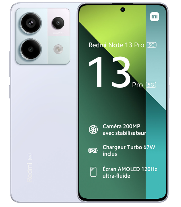 Celular Xiaomi Redmi Note 13 Pro+ (5G)  8GB 256GB - Aurora Purple.