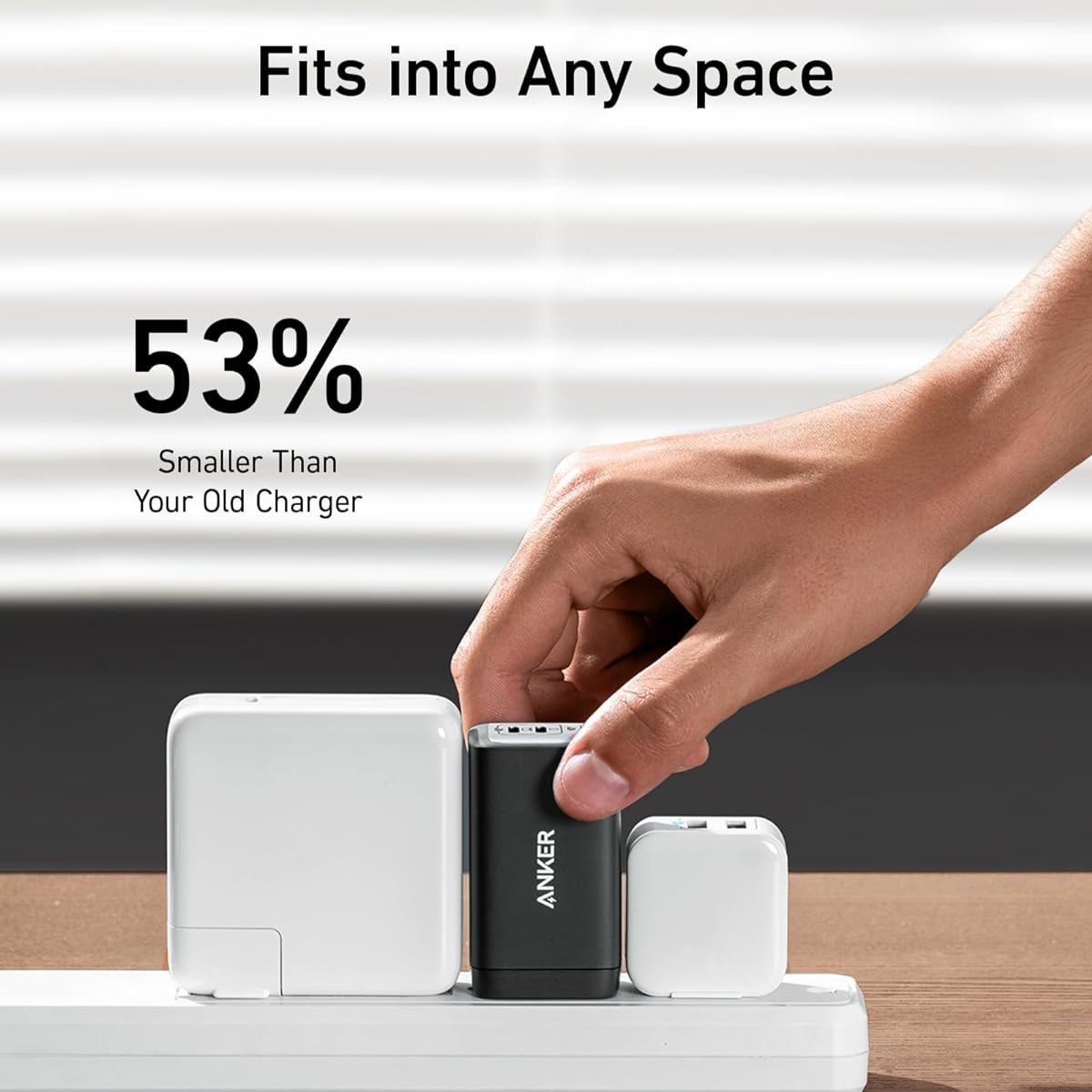 Cargador 2 USB-C y 1 USB A 3.0 65W Anker 735 Powerport III.