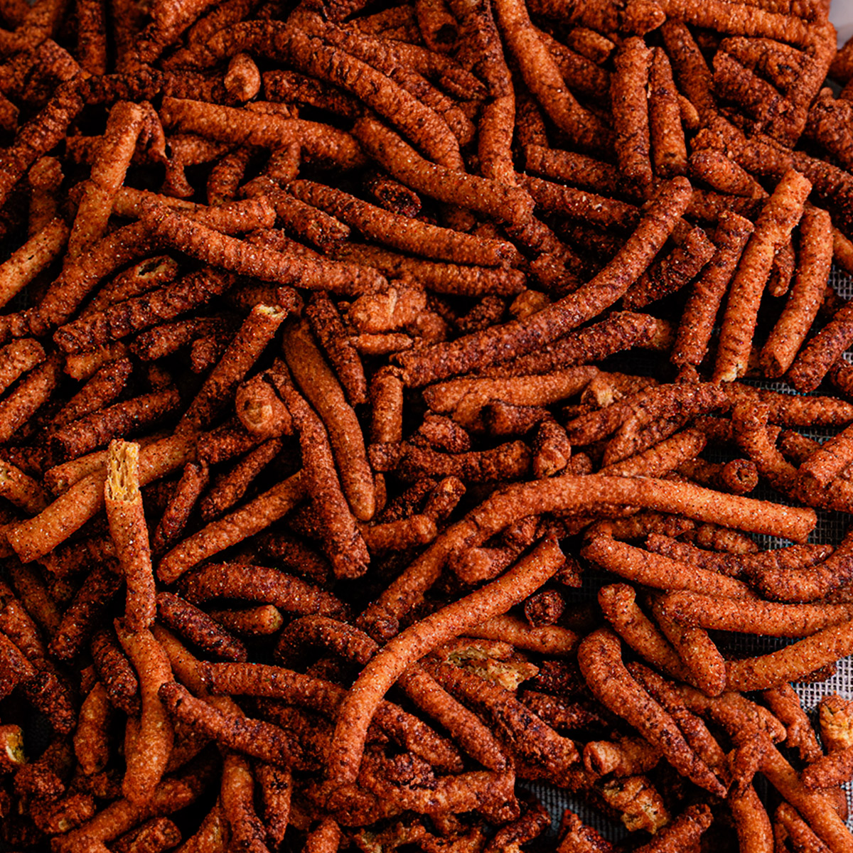 Churros de Amaranto Horneados sabor chile piquín sin gluten bolsa familiar MÁS NATURAL
