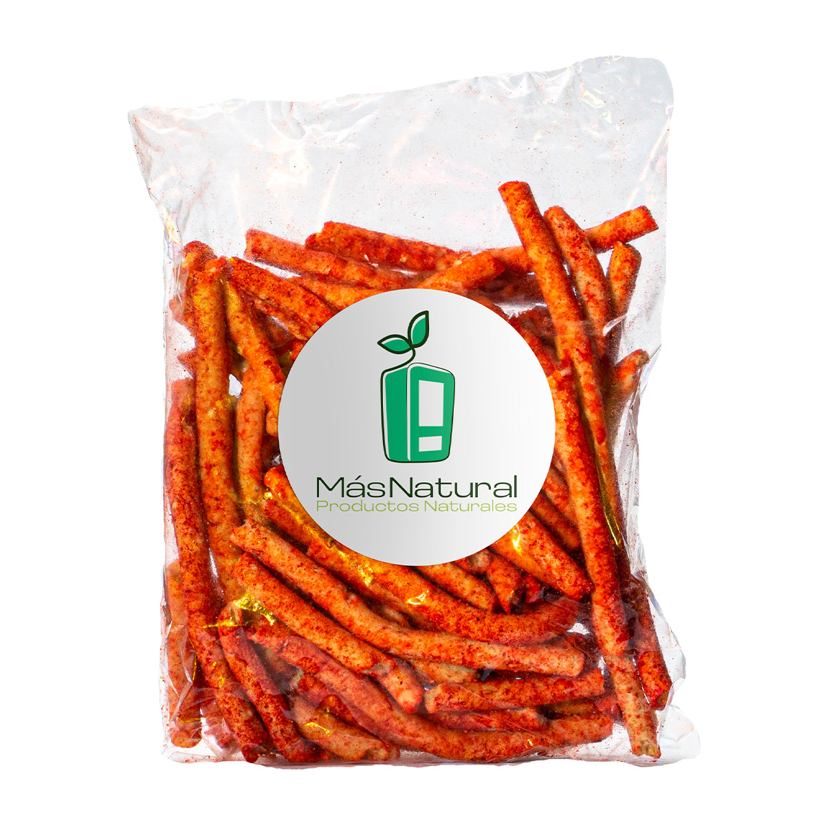 Churros de Amaranto Horneados sabor chile piquín sin gluten bolsa familiar MÁS NATURAL