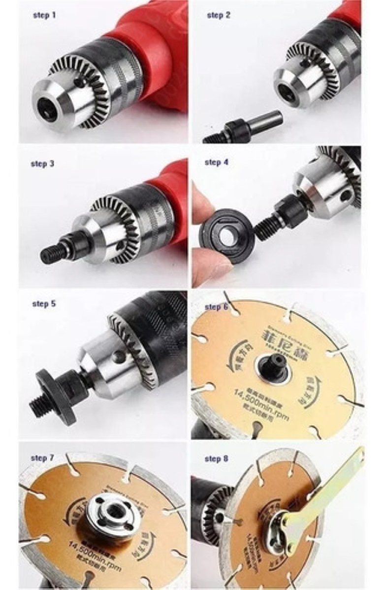 Adaptador Para Taladro Biela Disco Esmeriladora
