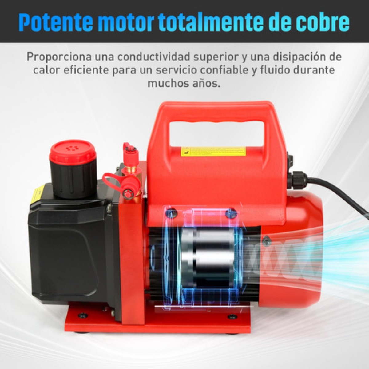 Bomba De Vacío 4cfm 1/3hp+kit Manometro R12/r22/r134a/r502