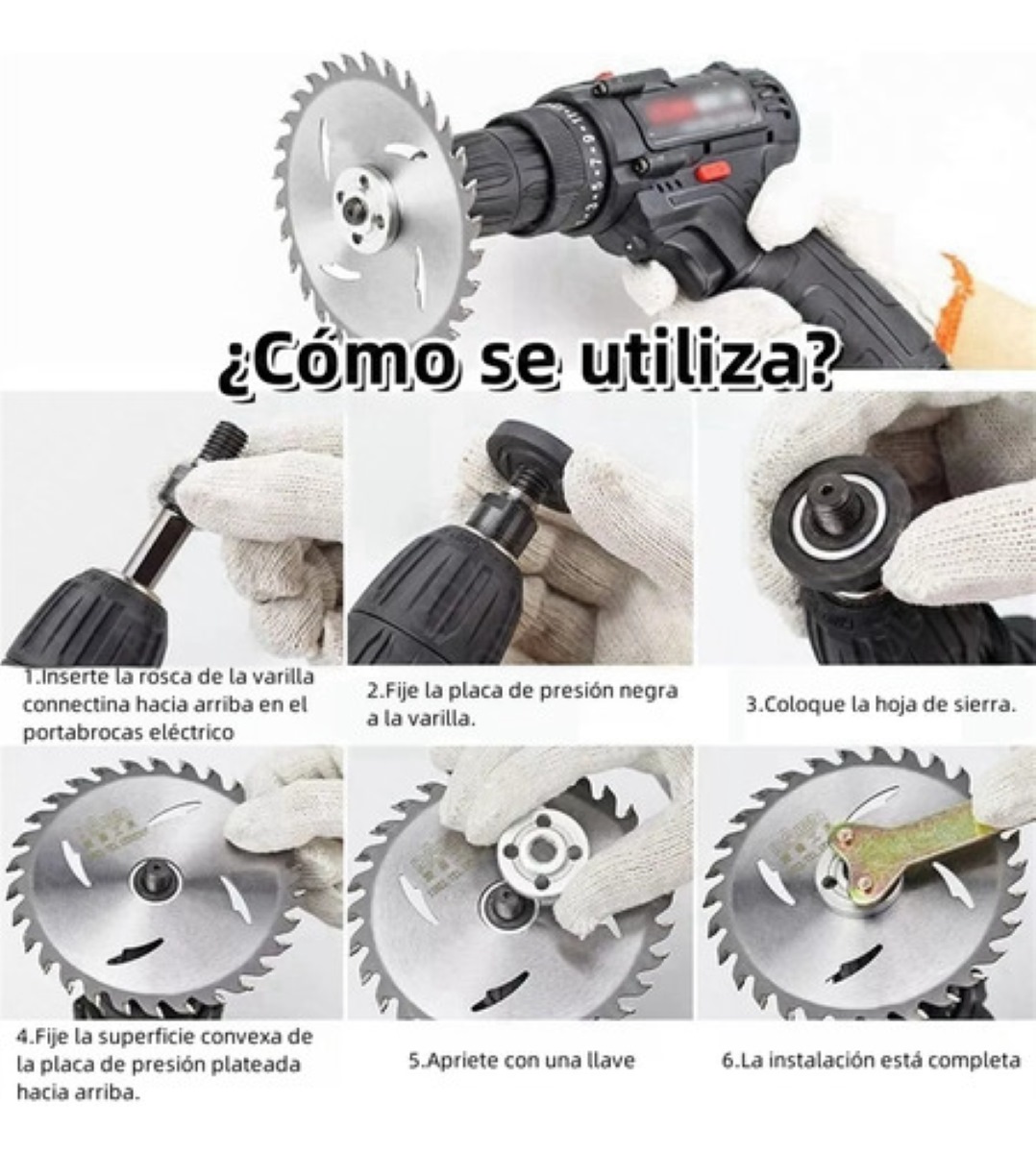 Adaptador Para Taladro Biela Disco Esmeriladora