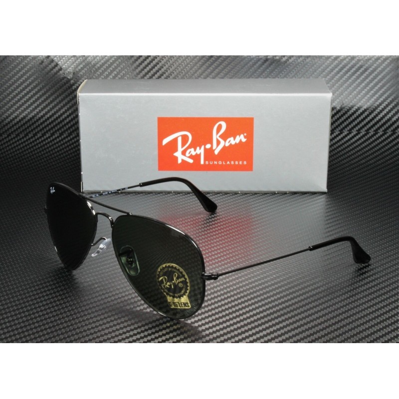 Lentes de sol Ray Ban Rb3025 L2823 Aviator Negro G-15 Clasico Gota Original