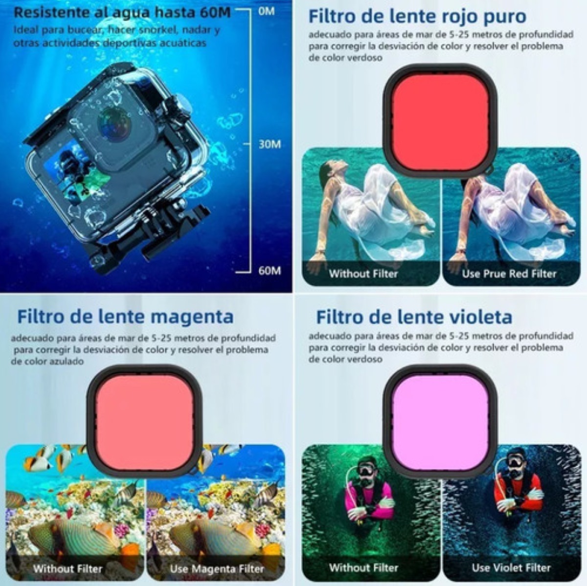 Kit De Accesorios 29 en 1 Axnen Para Gopro Hero 12 11 10 9